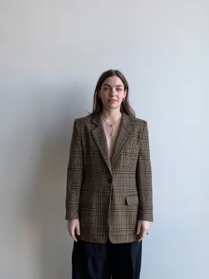 Jones brown houndstooth blazer
