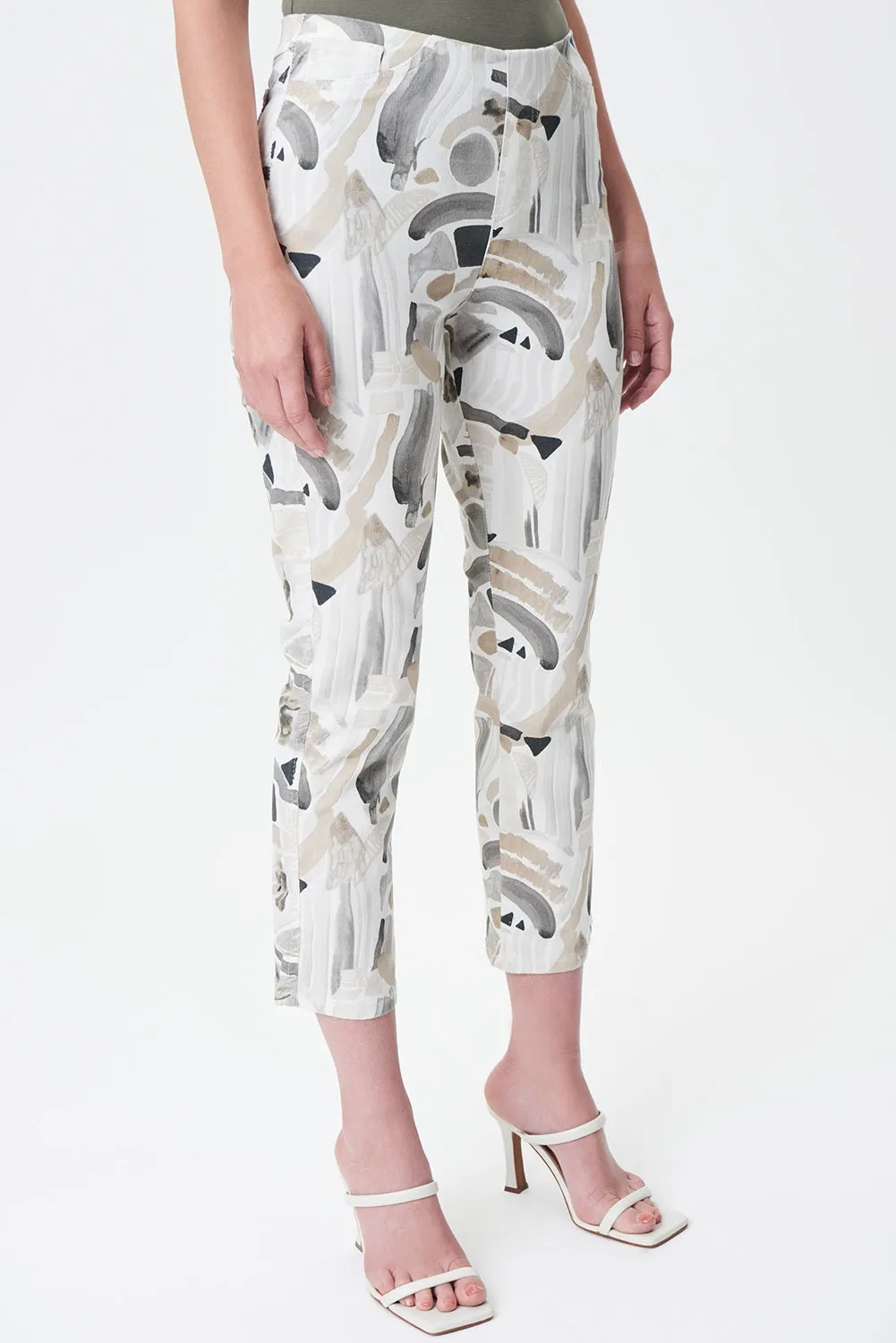 Joseph Ribkoff Printed Straight Cropped Jeans jr232913