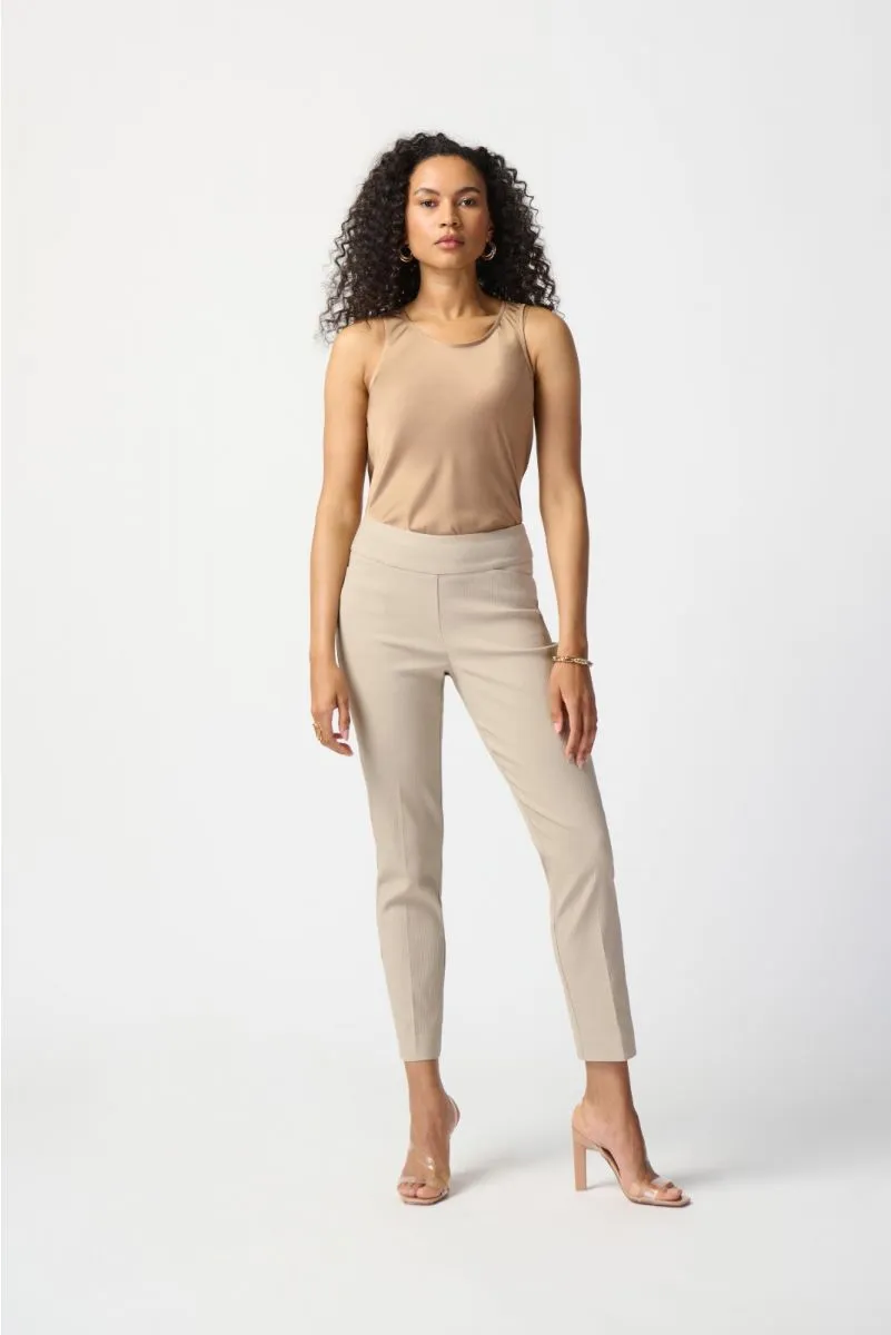 Joseph Ribkoff Textured Pull On Straight Cropped Pants 241229