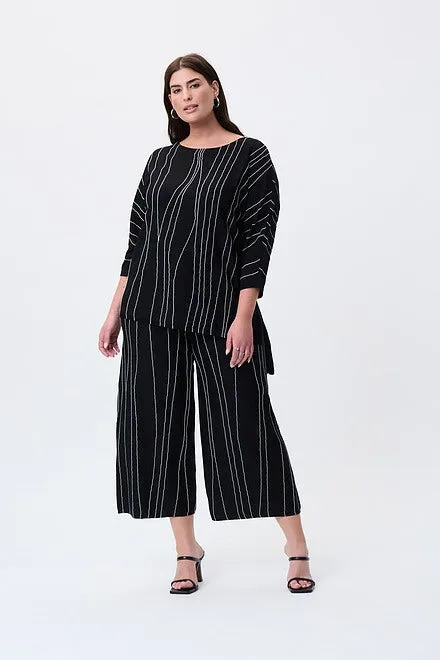 Joseph Ribkoff Wide Leg Striped Pants