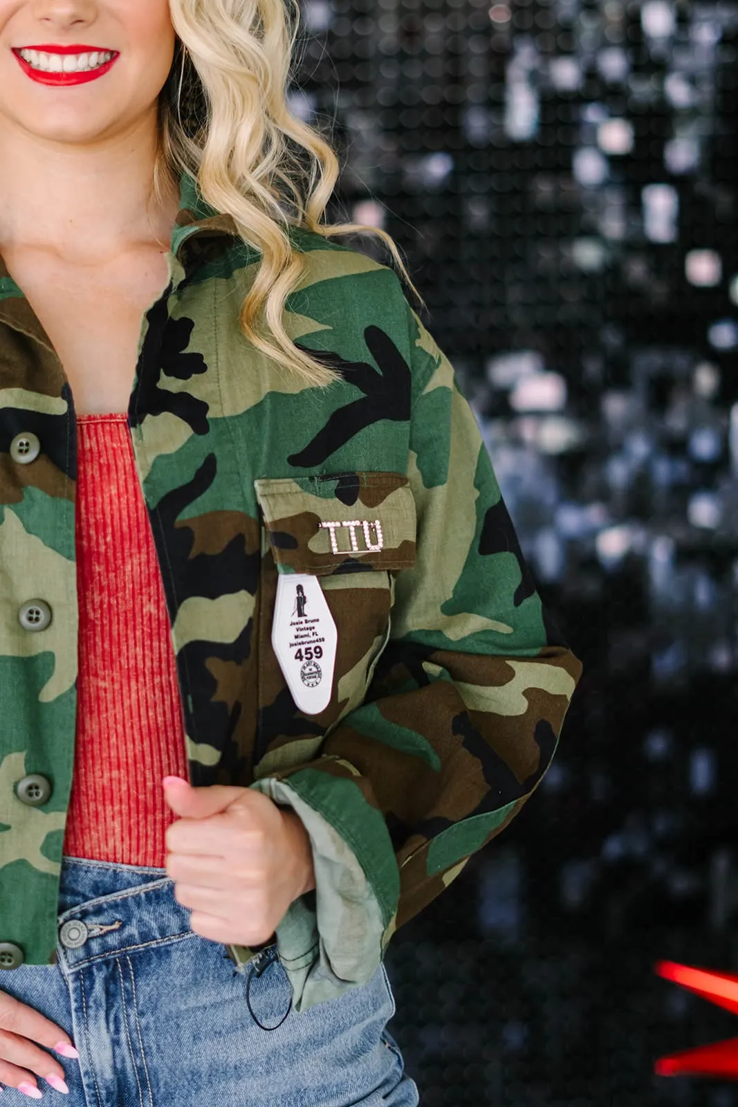 Josie Bruno Game Day Sequin Glam Jacket