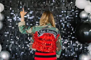Josie Bruno Raider Ruffle Feather Game Day Jacket
