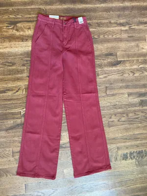 Judy Blue || Jenna High Waist Burgundy Front Seam Straight Jean