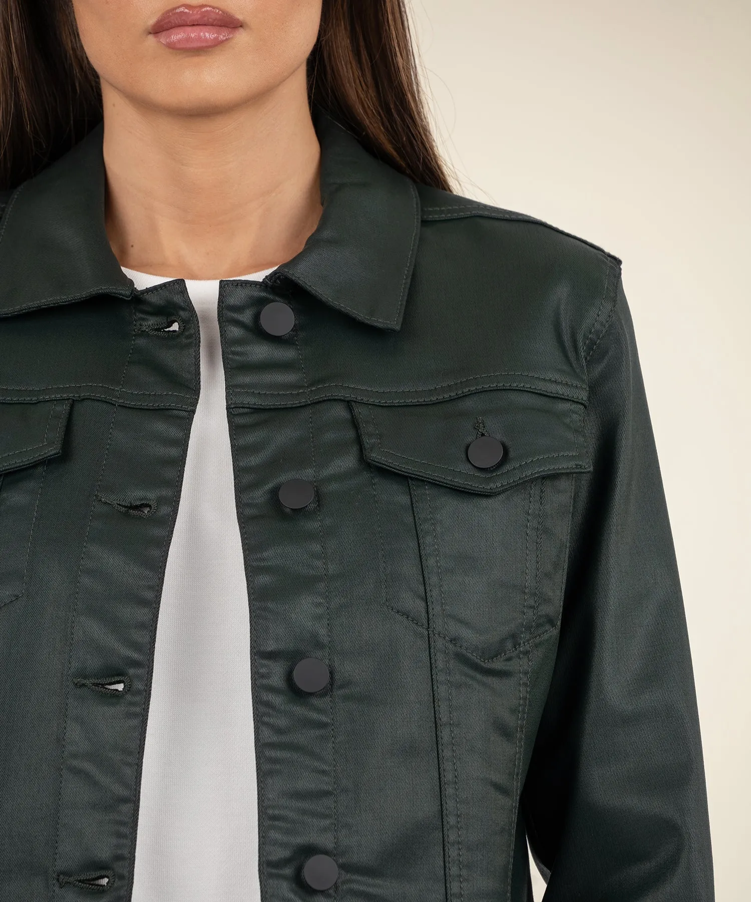 Julia Coated Crop Jacket - FINAL SALE
