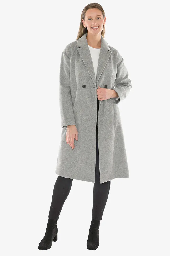 JUMP WOOL BLEND COAT GREY MARLE