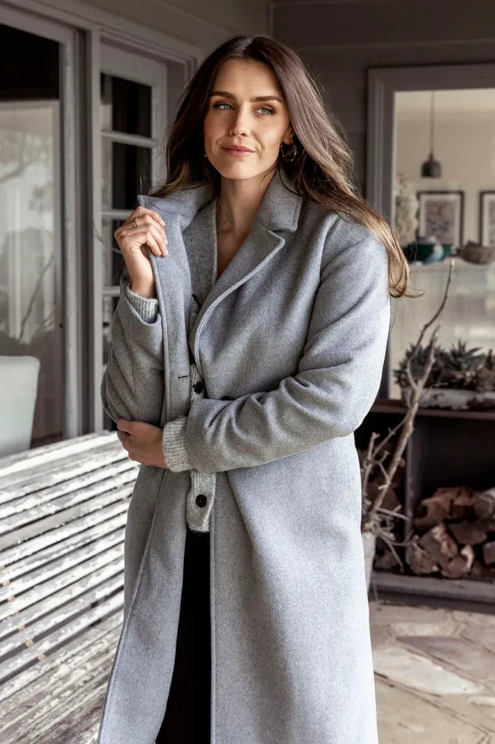 JUMP WOOL BLEND COAT GREY MARLE