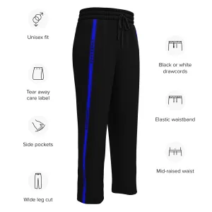 KBBNG Blue Stripe Wide-Leg Joggers
