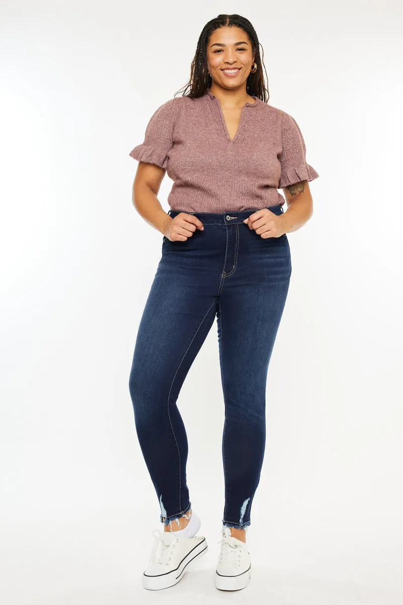 Kelen High Rise Super Skinny Jeans  (Plus Size)