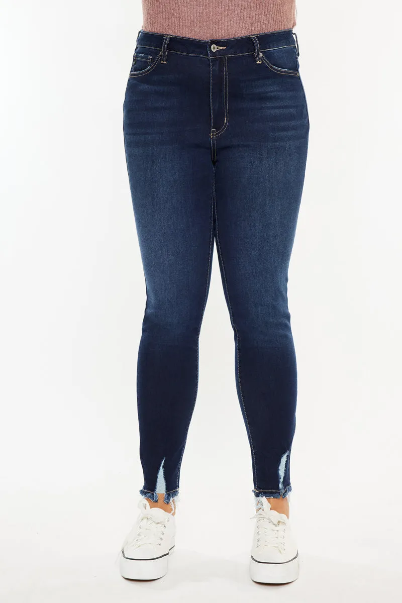 Kelen High Rise Super Skinny Jeans  (Plus Size)