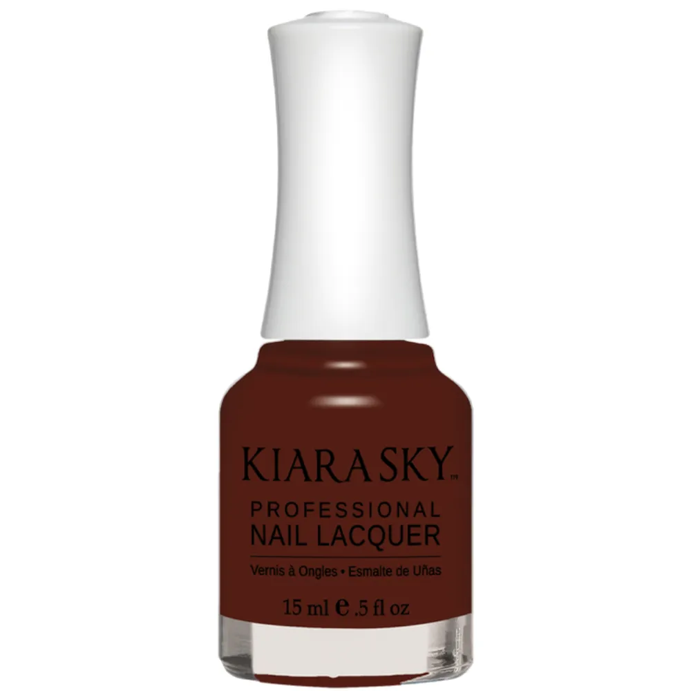 KIARA SKY / Lacquer Nail Polish - Haute Chocolate N571 15ml.
