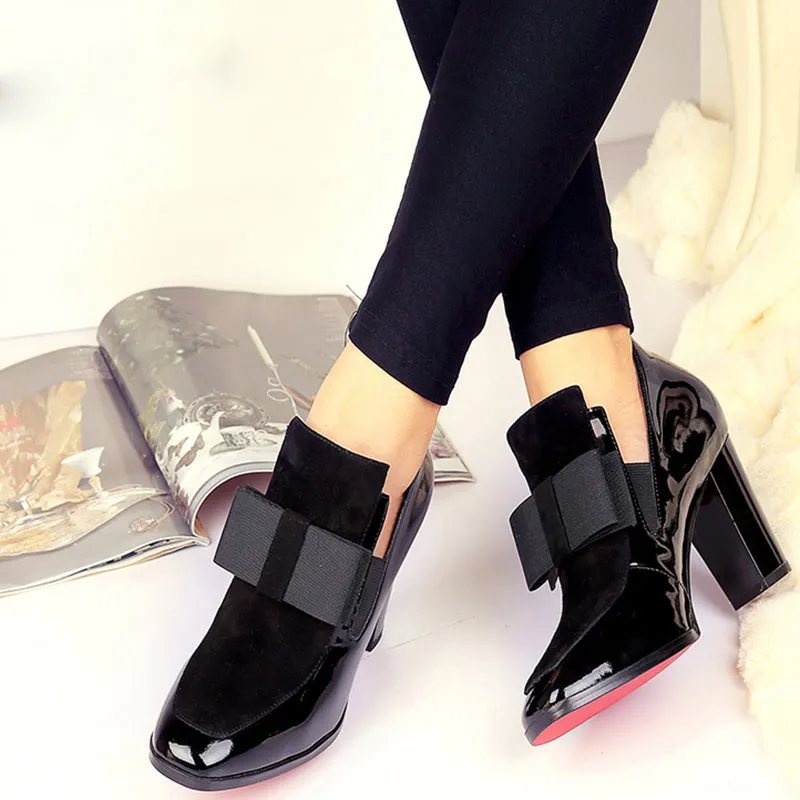 Kickway High Heels Pumps Genuine Leather Shoes women ladies black Sexy chaussure femme 34-44