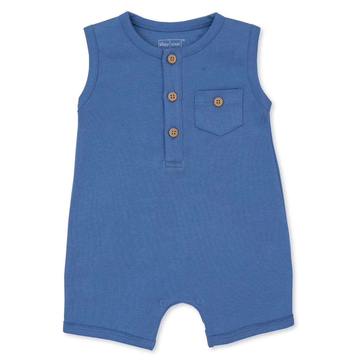 Kissy Kissy On The Farm-Sleeveless Playsuit Blue