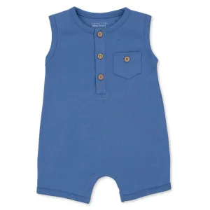 Kissy Kissy On The Farm-Sleeveless Playsuit Blue