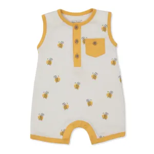 Kissy Kissy Tumbling Bees- Short Playsuit-Sleeveless