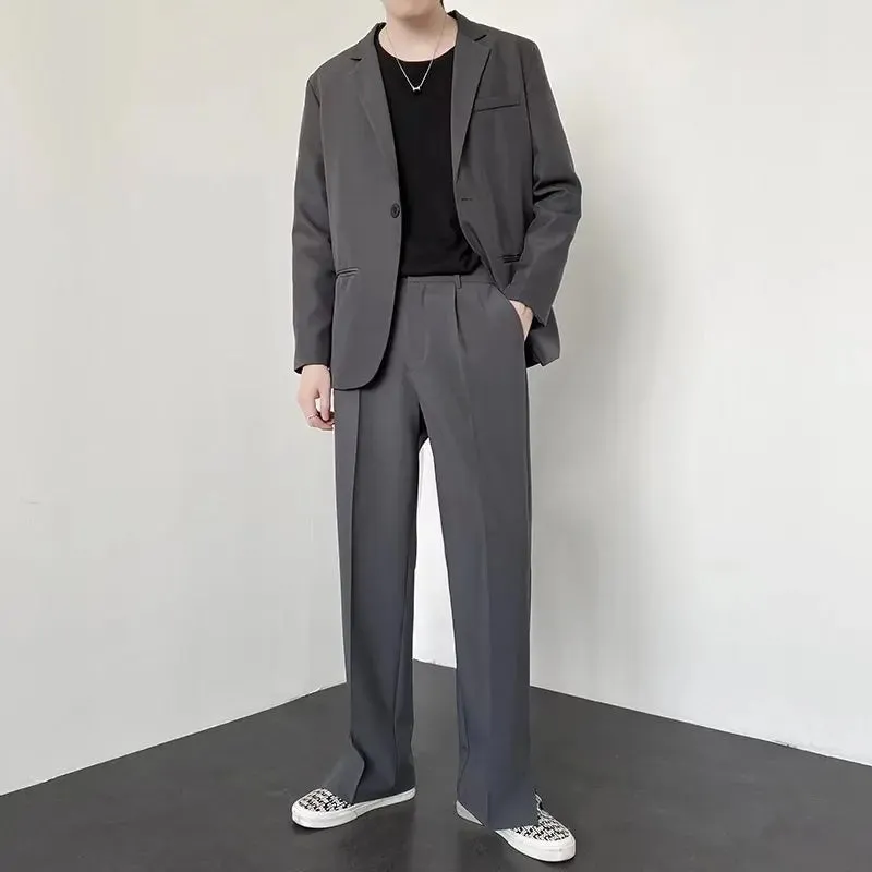 Korean Baggy Wide-Leg Streetwear Pants