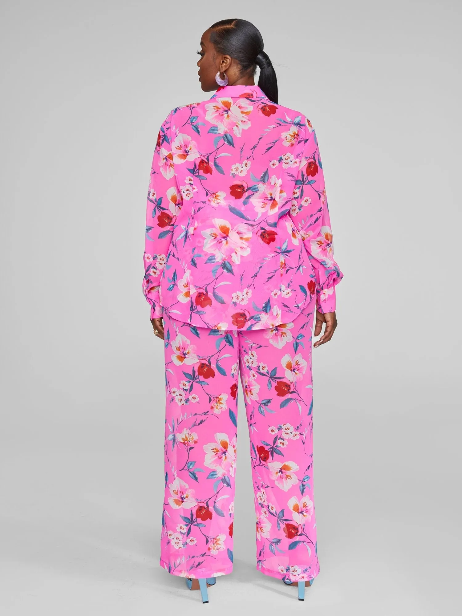 Kristen Floral Print Button-Down Shirt