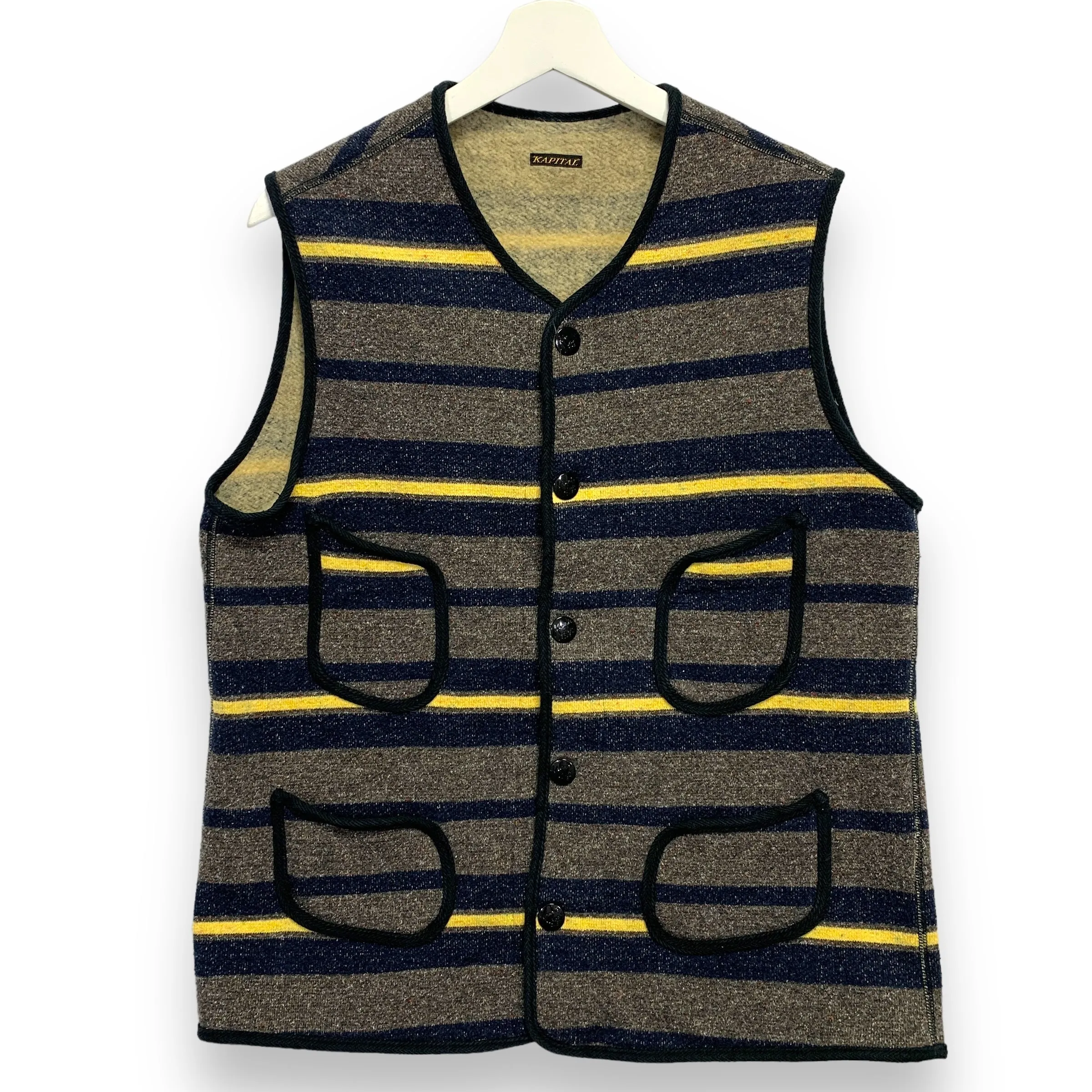 [L] Kapital Kamp Blanket Fleece Beach Vest