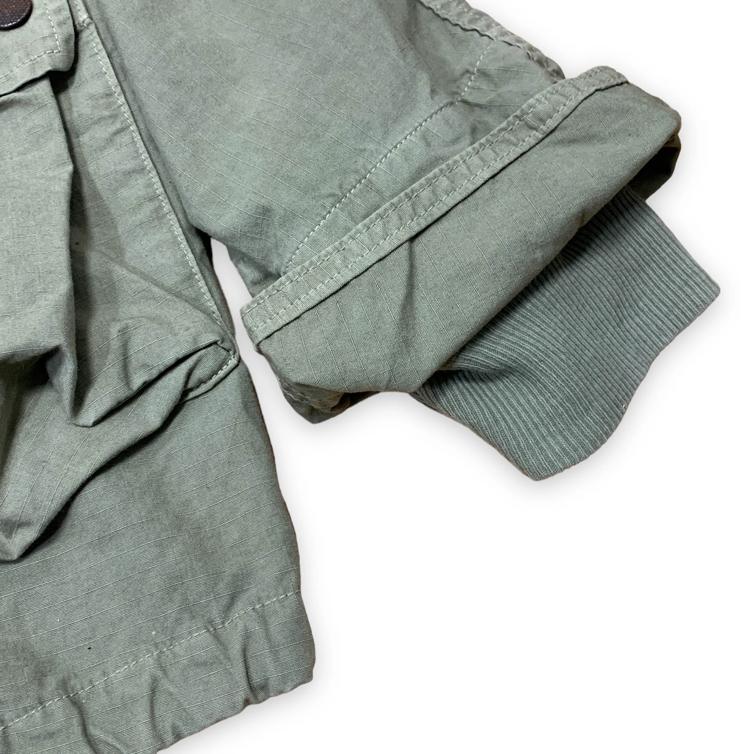 [L] Kapital Ripstop Cotton Military Pocket Katsuragi Ring Coat Olive