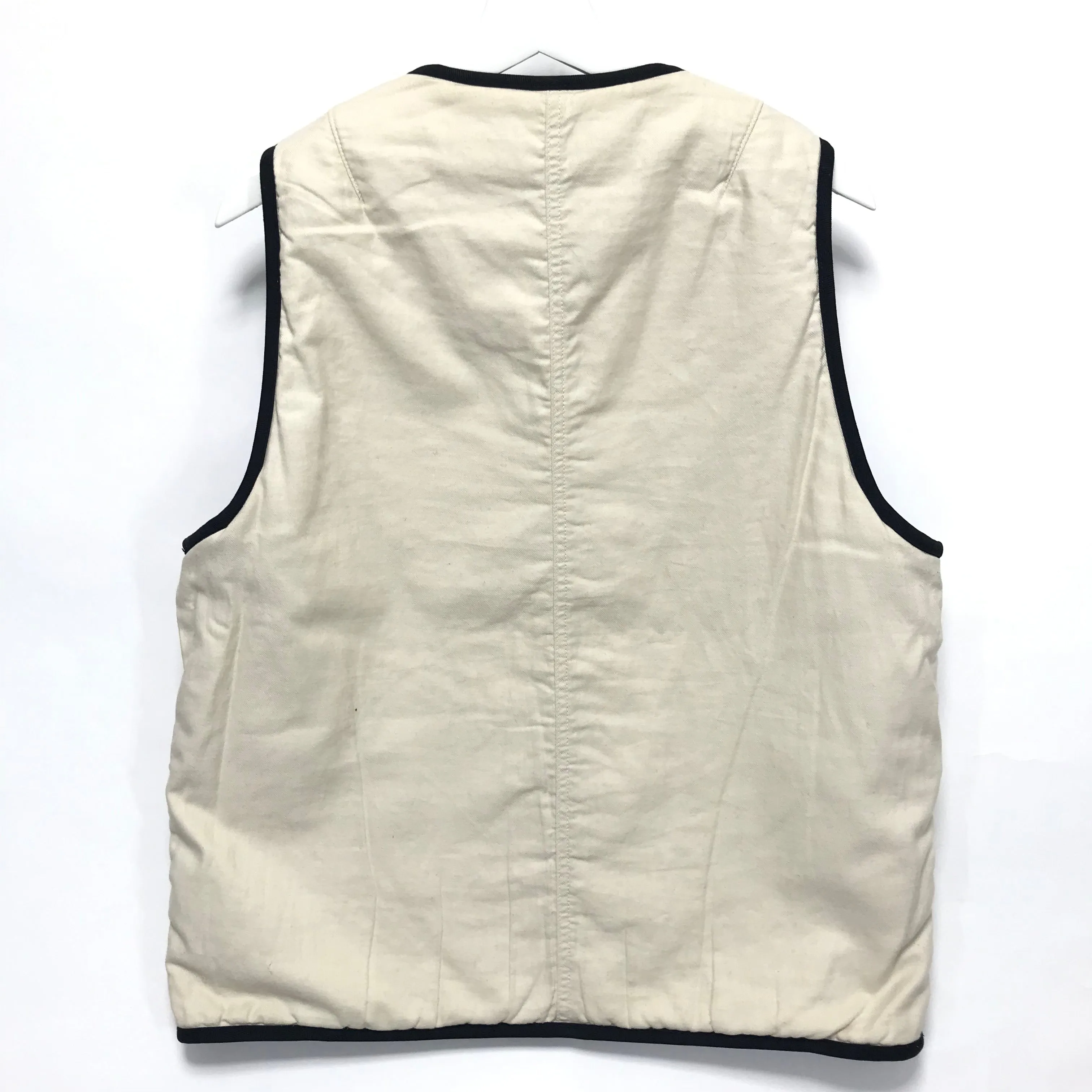[L] Visvim 18AW WAWONA DOWN VEST (W/LI NEP TWEED) Navy