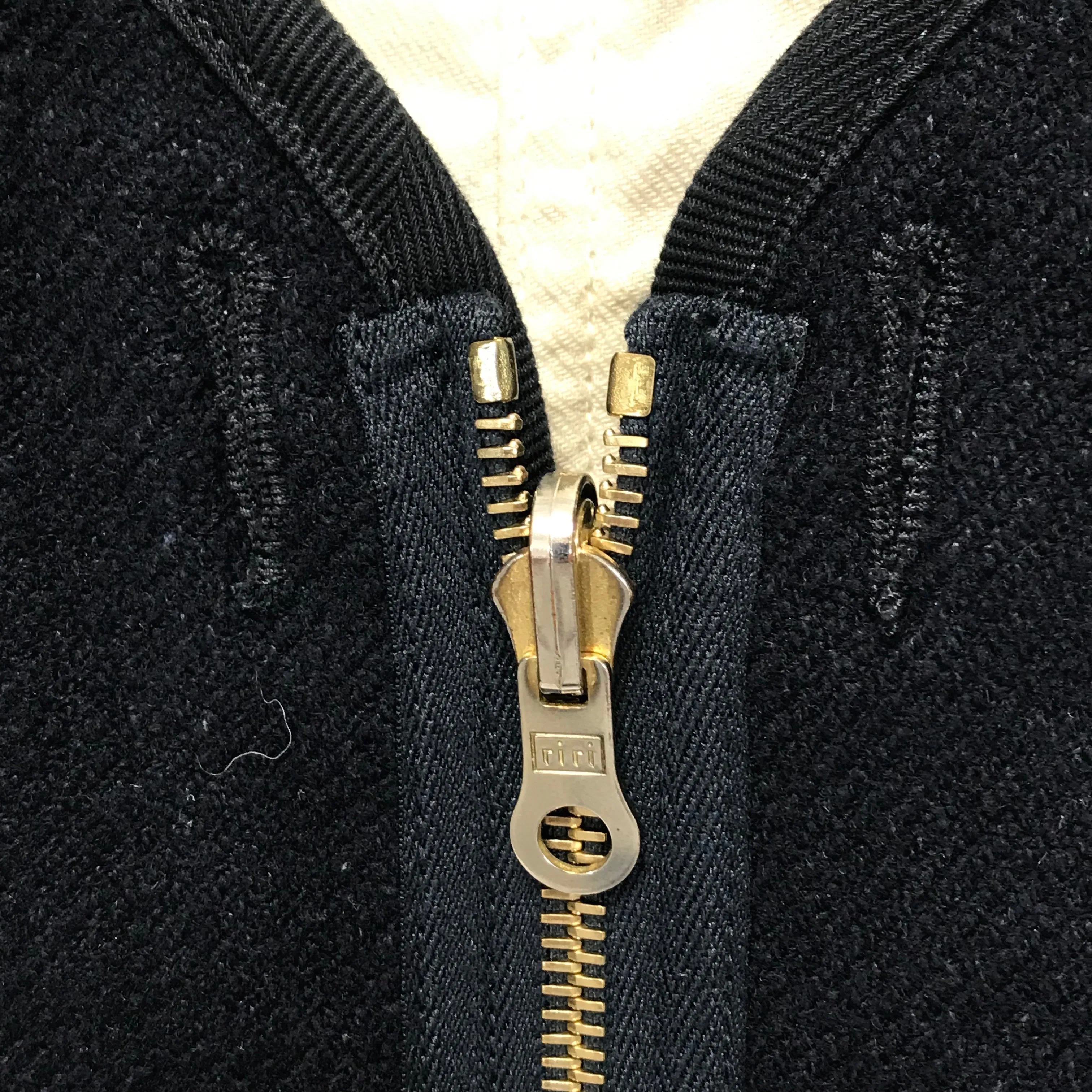 [L] Visvim 18AW WAWONA DOWN VEST (W/LI NEP TWEED) Navy