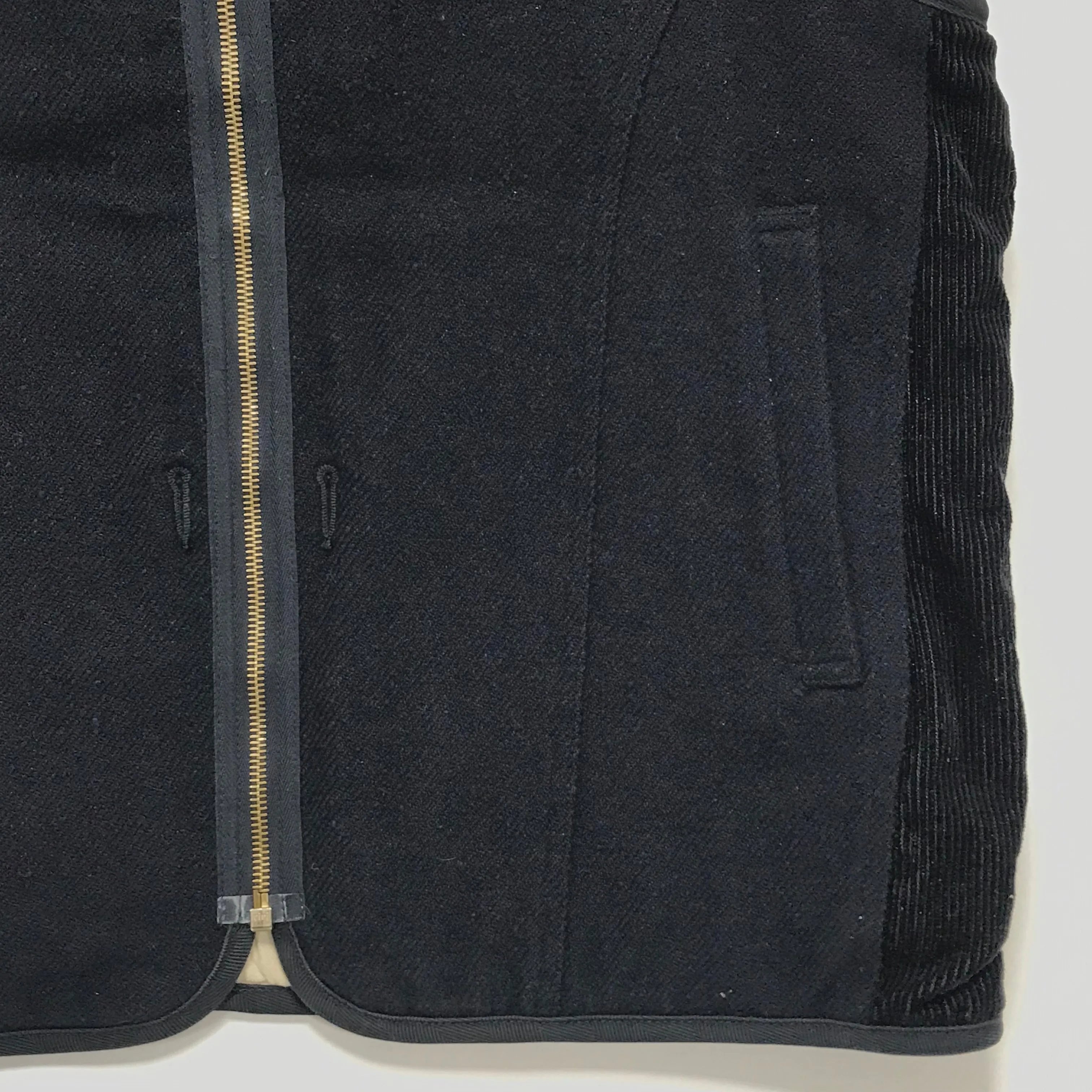 [L] Visvim 18AW WAWONA DOWN VEST (W/LI NEP TWEED) Navy