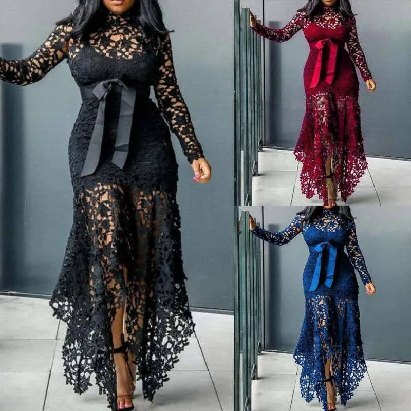 Lace Ladies Bodycon Plus Size Dress