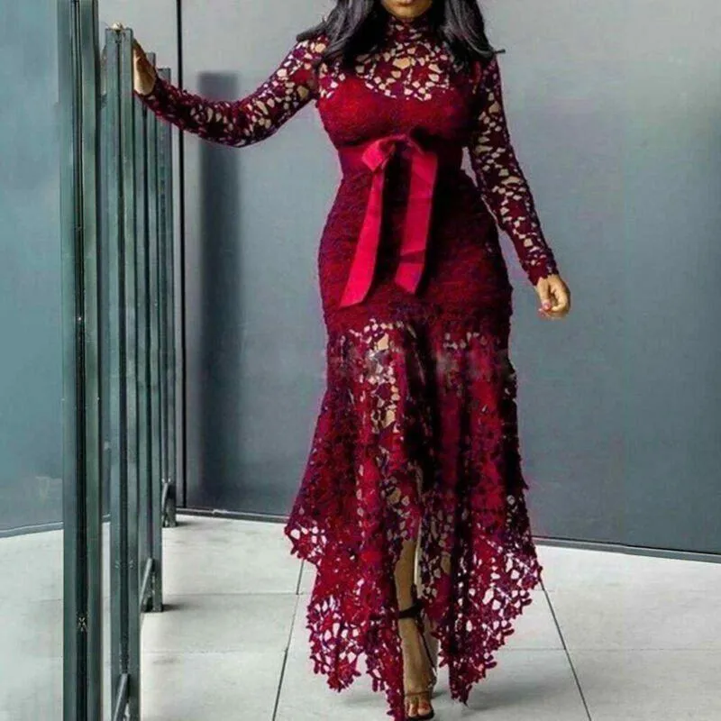 Lace Ladies Bodycon Plus Size Dress