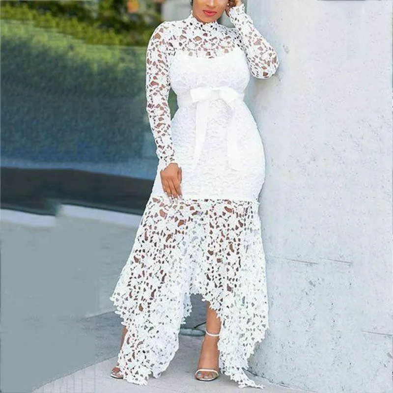 Lace Ladies Bodycon Plus Size Dress