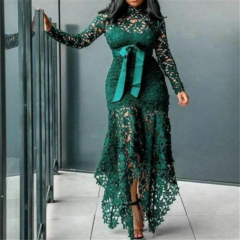 Lace Ladies Bodycon Plus Size Dress