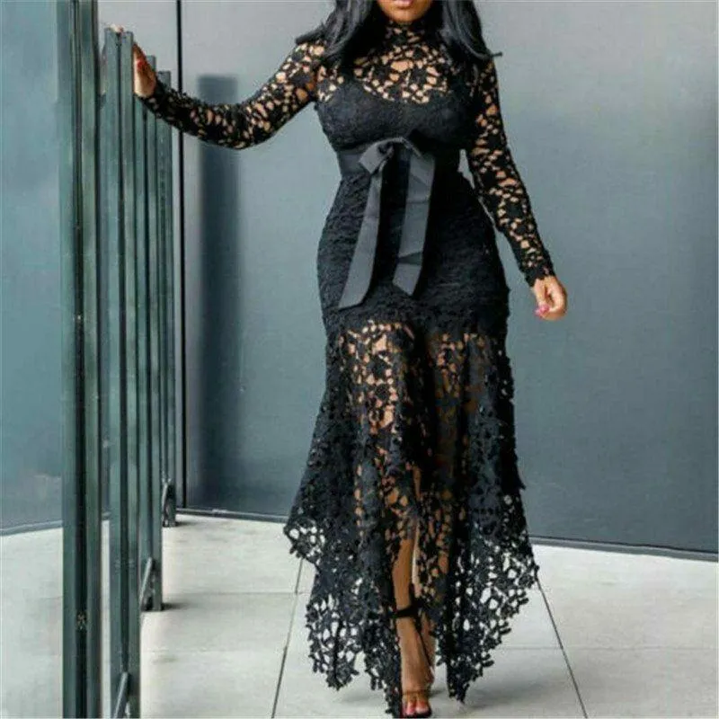 Lace Ladies Bodycon Plus Size Dress