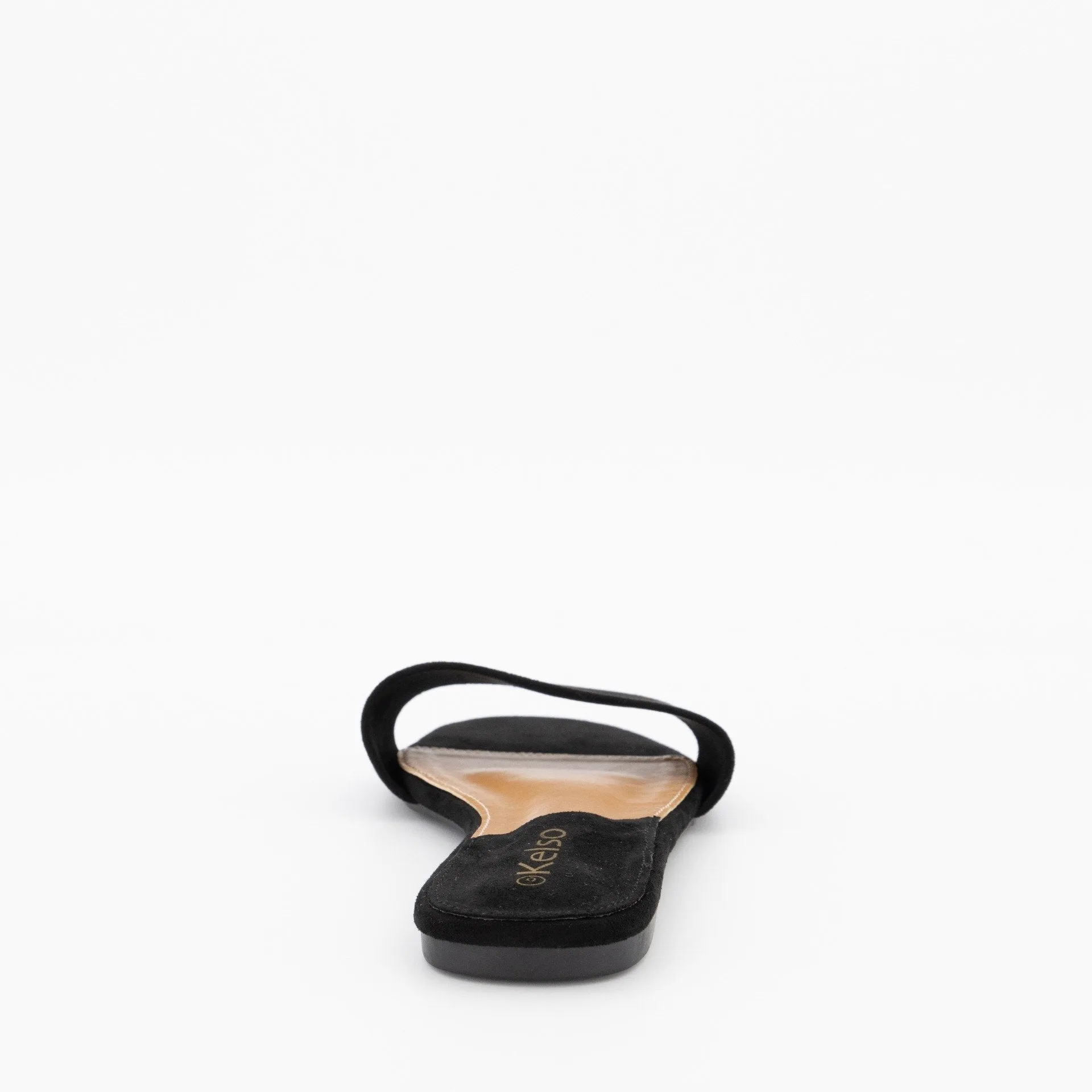 Ladies Mule Push-In Sandal - Black