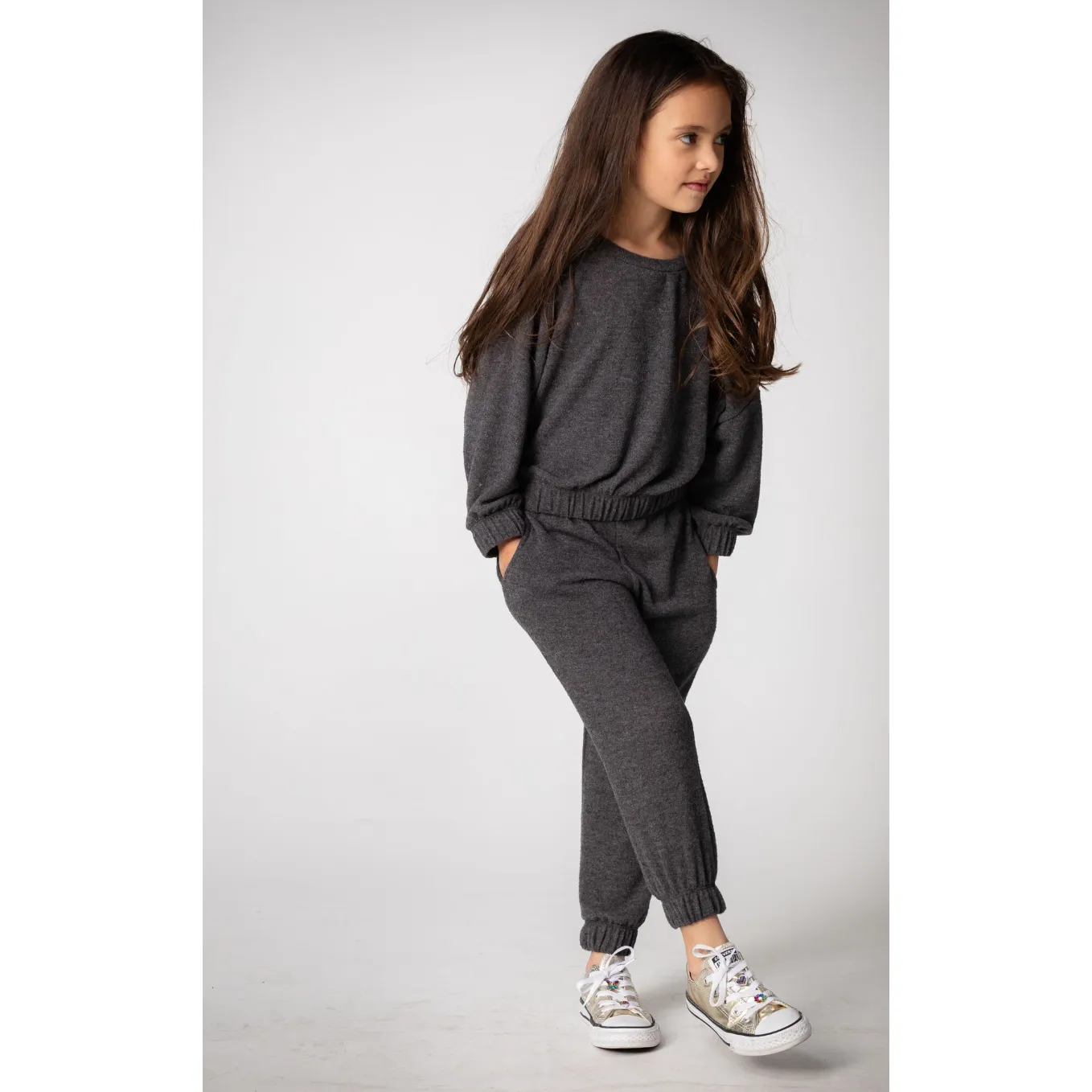 Lane | Charcoal Faux Cashmere Pant