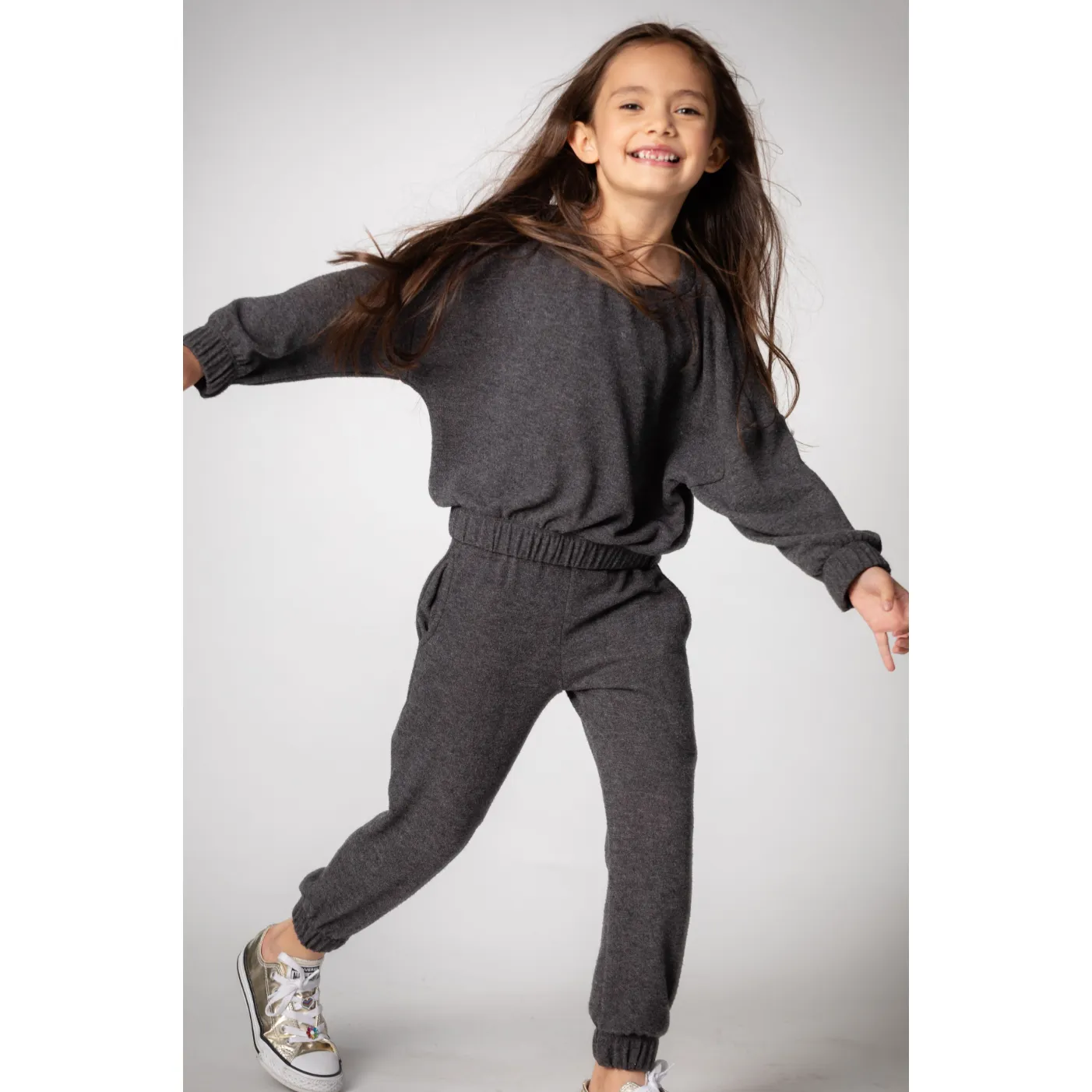Lane | Charcoal Faux Cashmere Pant
