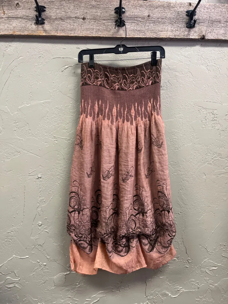 LAPIS STRAPLESS MINI DRESS