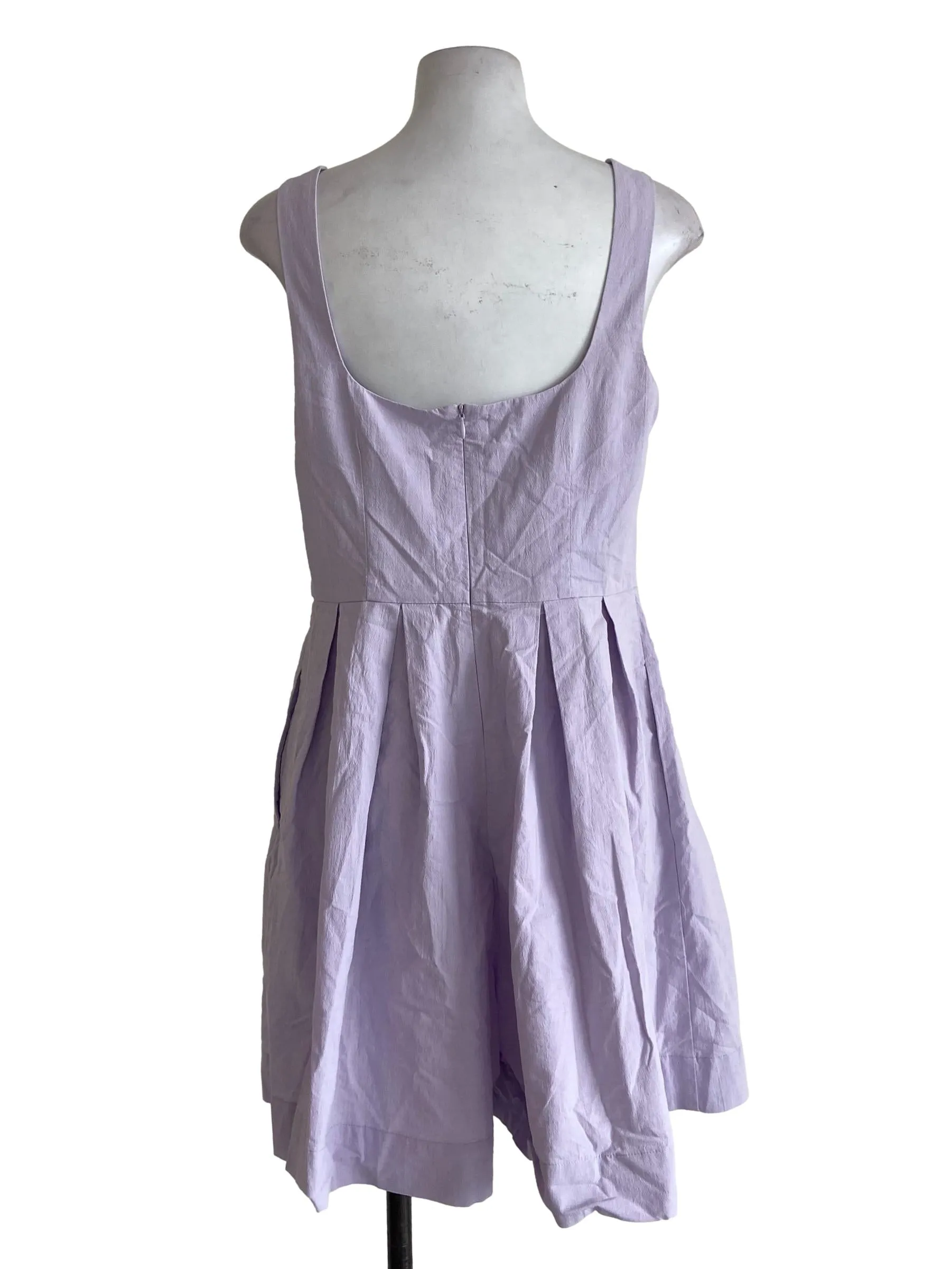 Lavender Purple Sleeveless Rompers