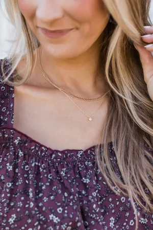 Lavish Looks 2-Tier Necklace- Gold