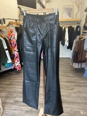 Leather Flared Pants