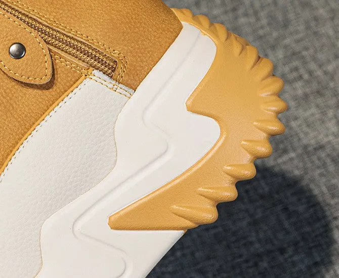 Leather Platform Sneakers for Women