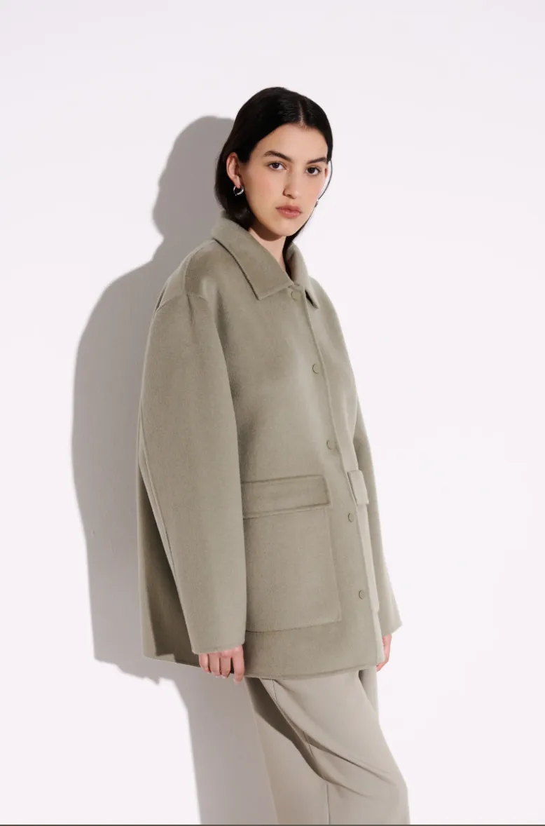 Levi Wool Coat Sage