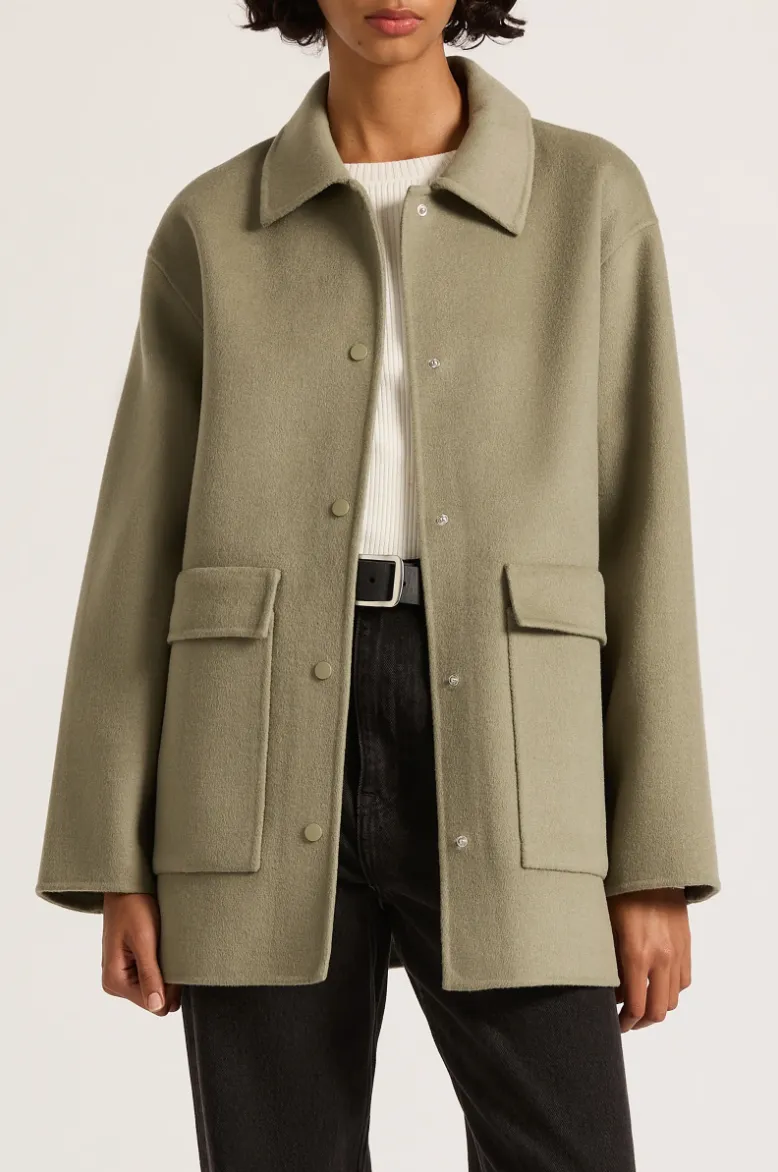 Levi Wool Coat Sage