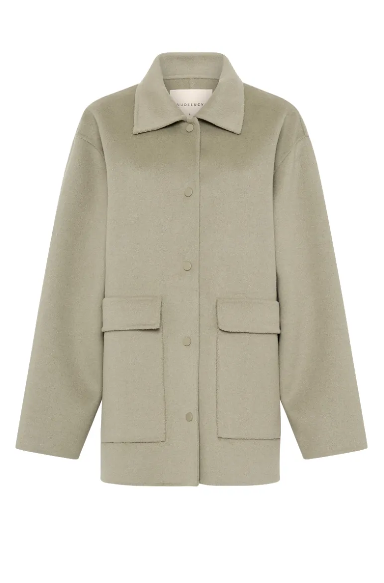 Levi Wool Coat Sage