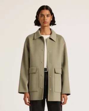 Levi Wool Coat Sage