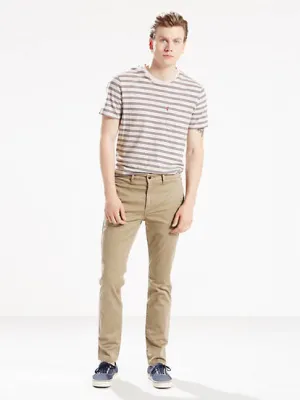 Levi's Mens 511 0003 Slim Fit Khaki Twill Chino Dress Pants Size 33 x 34