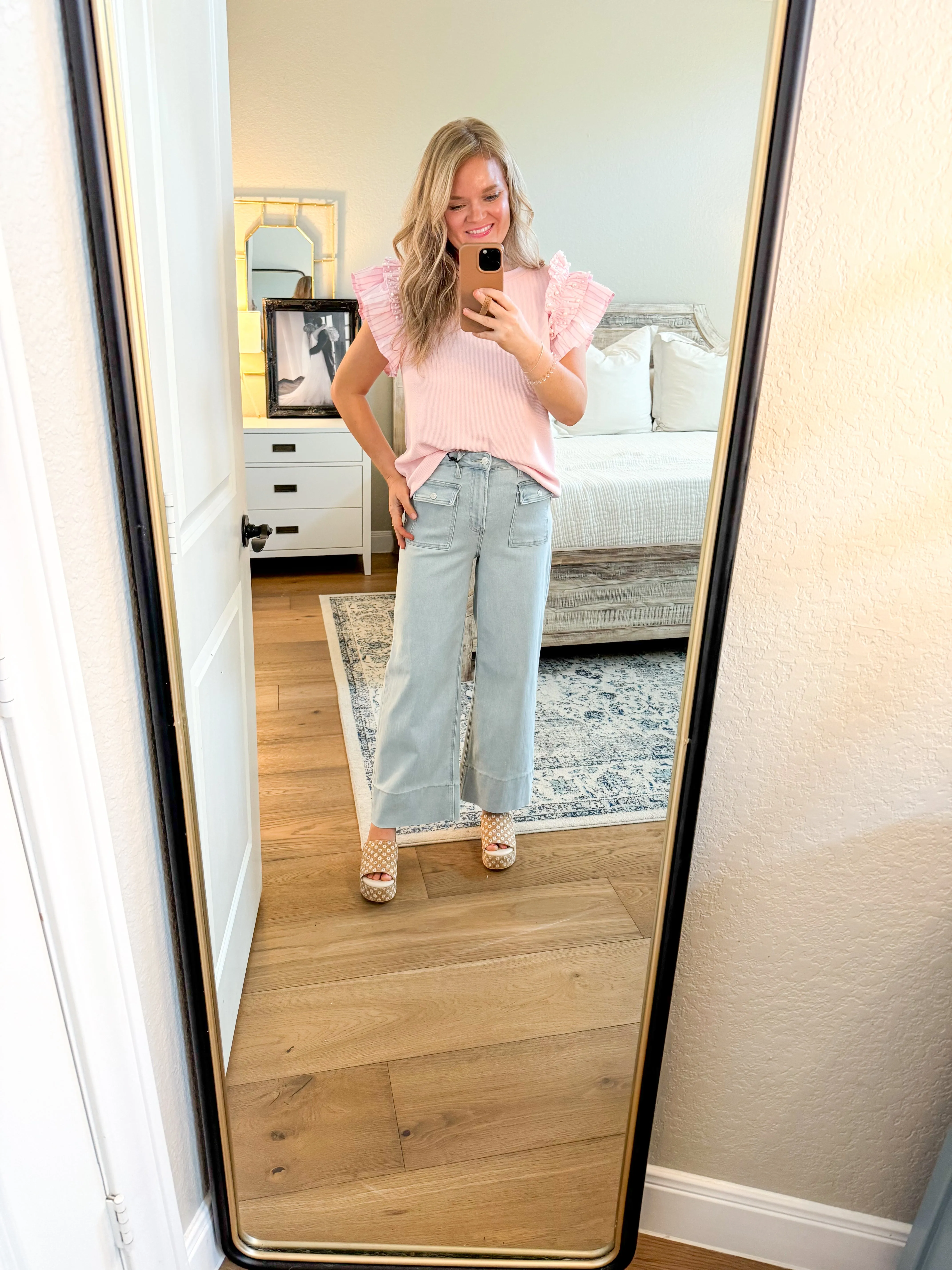 Light Sailor Crop Jeans