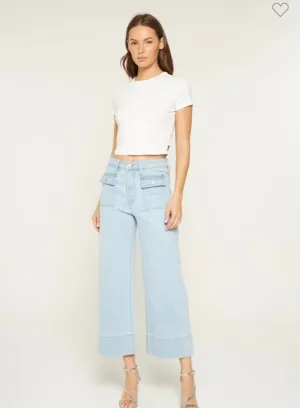 Light Sailor Crop Jeans