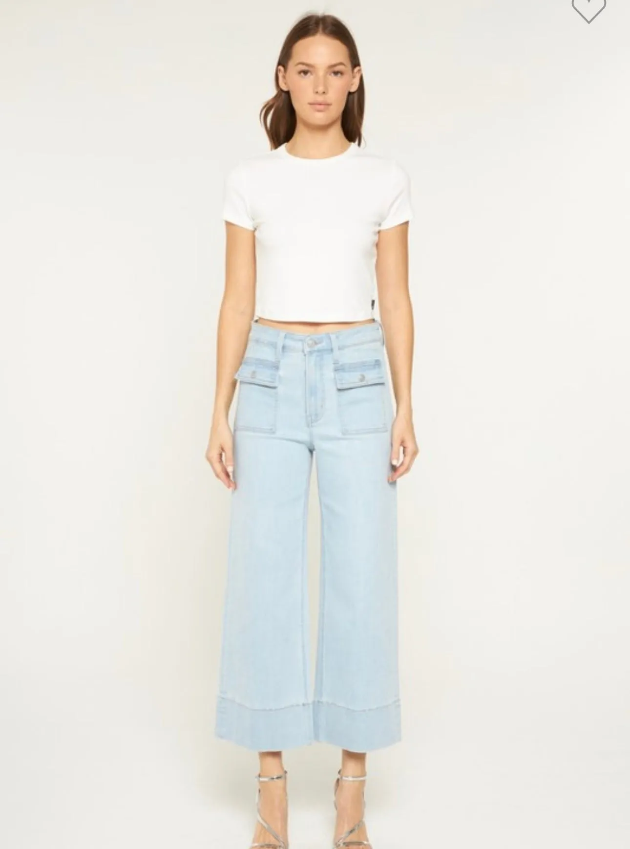 Light Sailor Crop Jeans