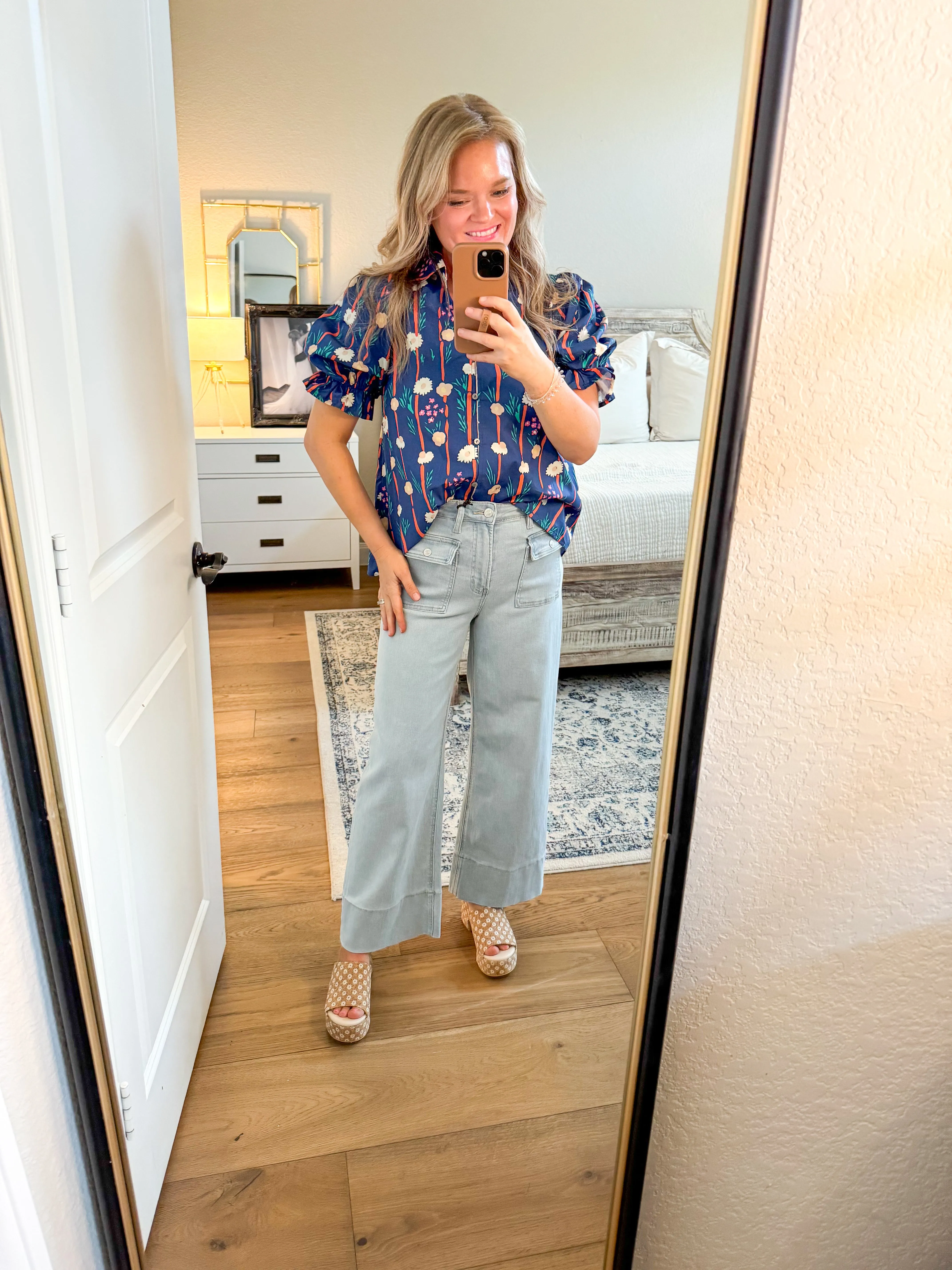 Light Sailor Crop Jeans