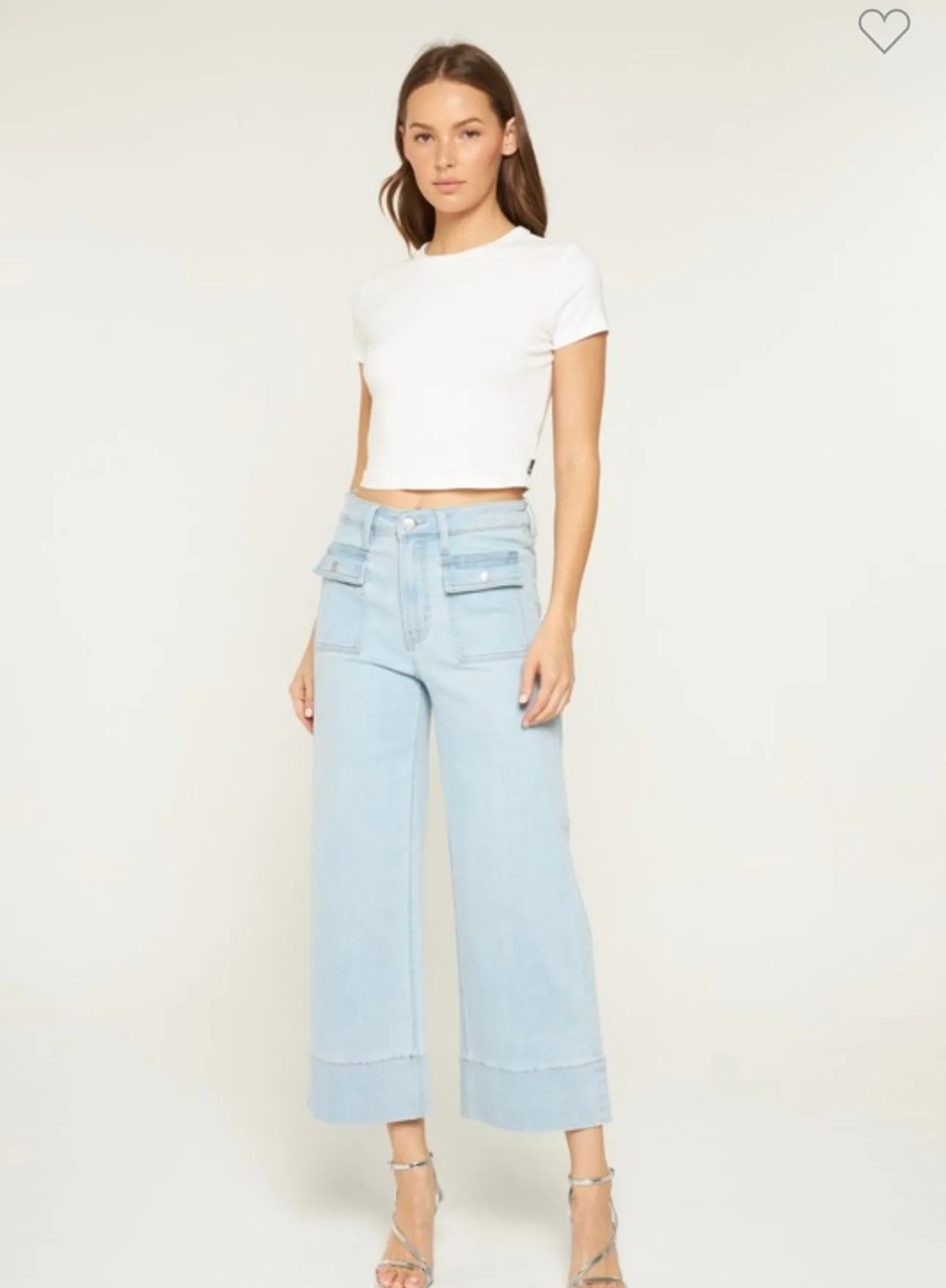 Light Sailor Crop Jeans