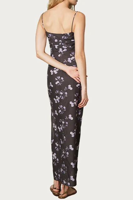 LIVIE FLORAL-PRINT COTTON MAXI DRESS