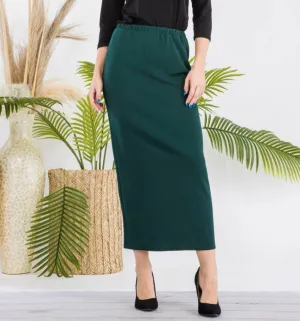 Liza Lou's Long Hunter Green Liverpool Skirt